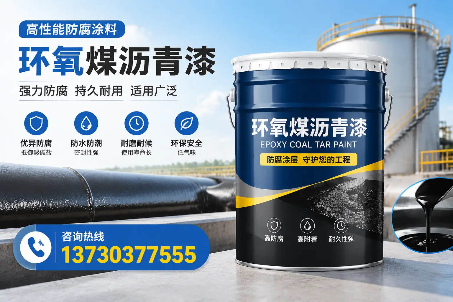 环氧煤沥青漆的耐久性分析，适合新星的使用场景