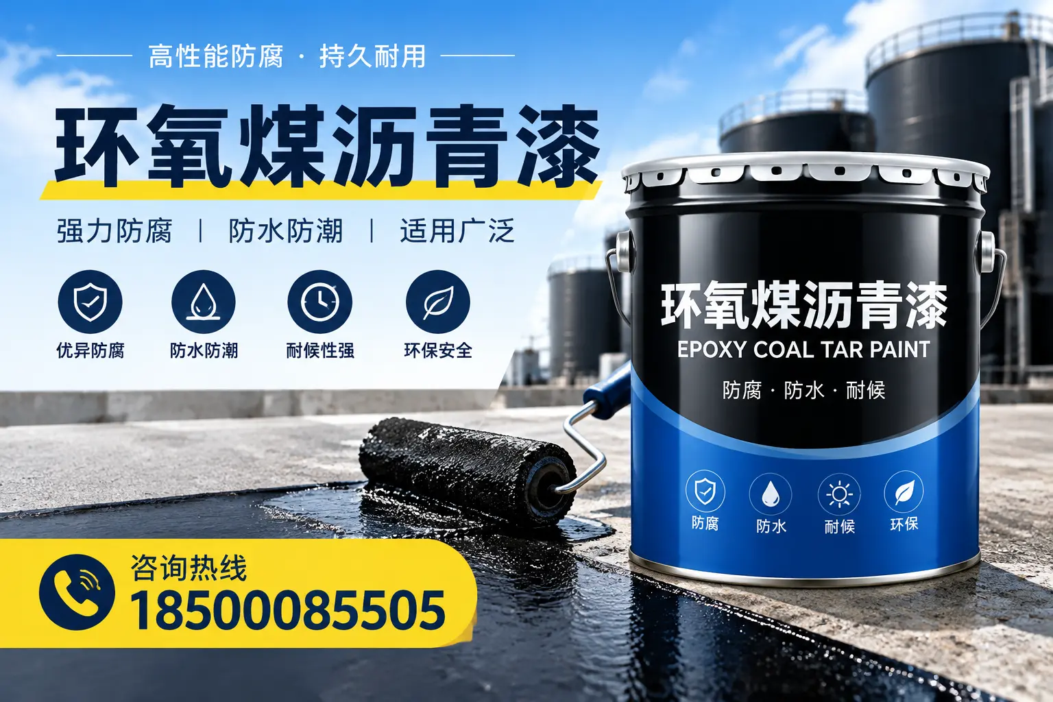 选择环氧煤沥青漆的五大理由，河池客户必知
