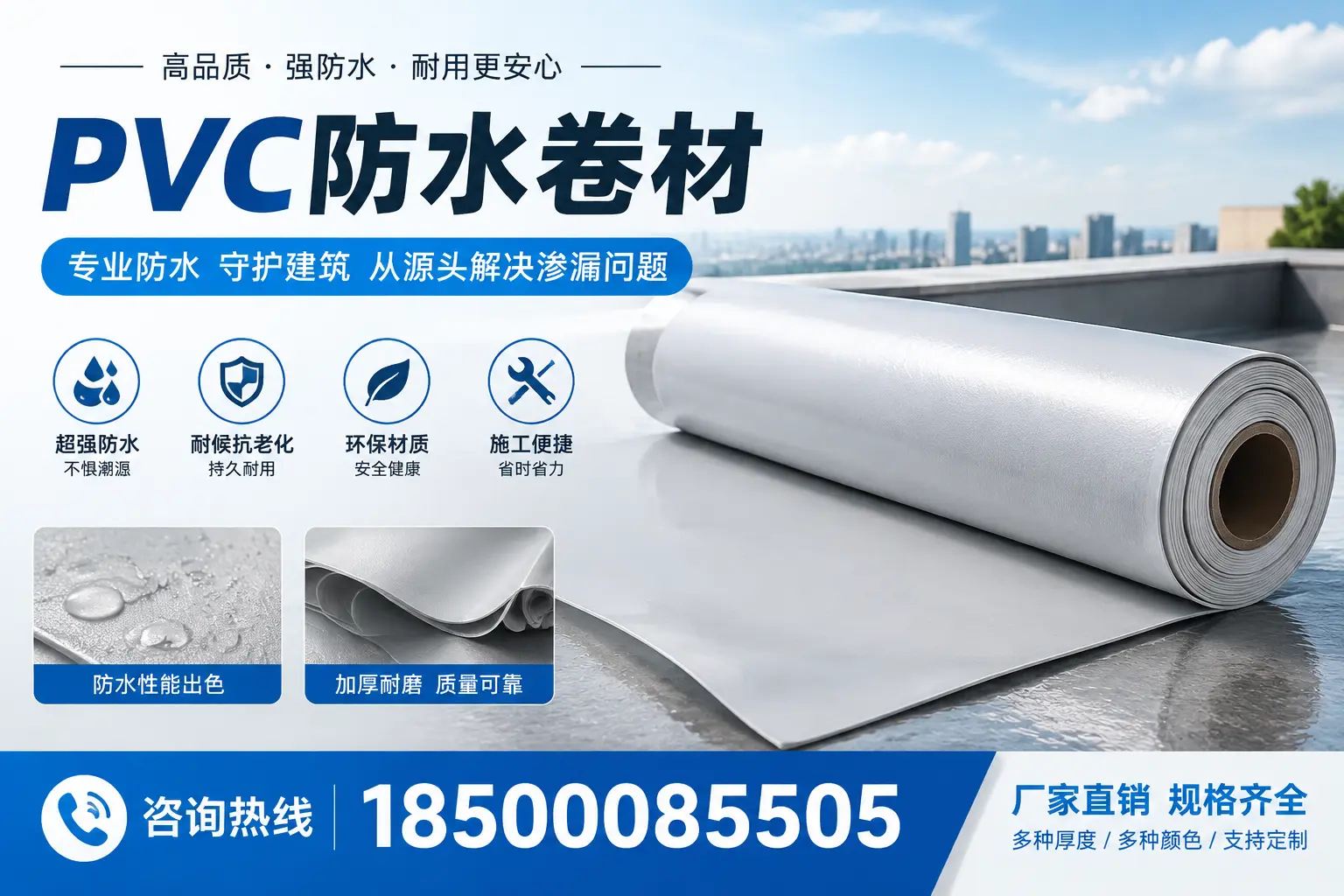 选择pvc防水卷材时，可克达拉用户的常见疑问