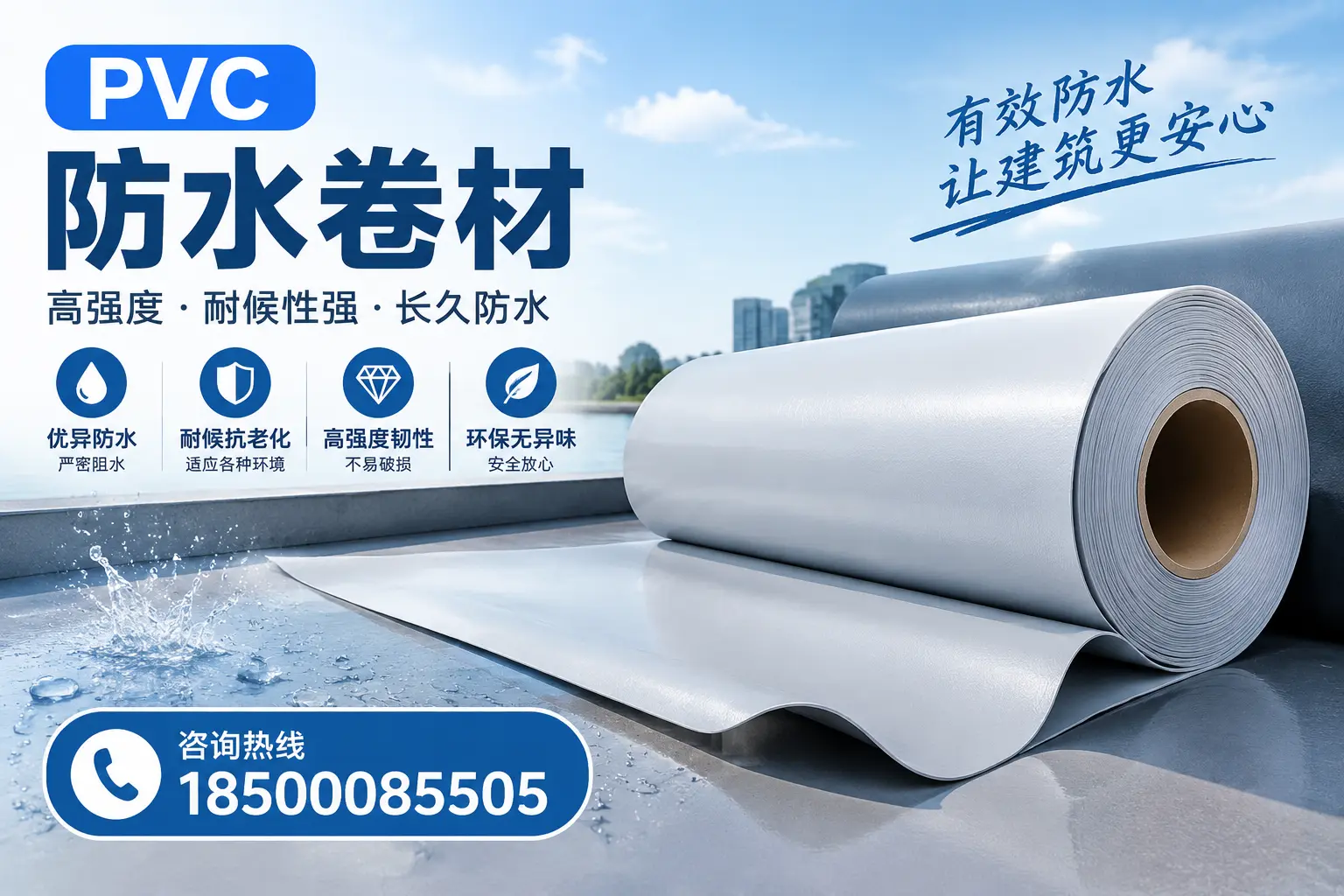 PVC防水卷材的环保特性与可持续发展探讨可克达拉